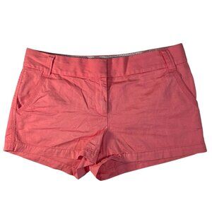 J. Crew Classic Twill Chino City Fit Pink Low Rise Y2K Shorts Women's Size 12